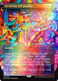 La danza del pueblo - Expressive Iteration (Rainbow Foil) - Secret Lair Drop Series - Magic: The Gathering card