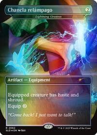 Chancla relámpago - Lightning Greaves (Rainbow Foil) - Secret Lair Drop Series - Magic: The Gathering card