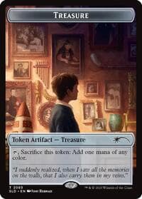 Treasure Token (2065) - Secret Lair Drop Series - Magic: The Gathering card