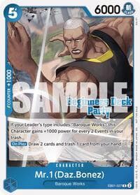 Mr. 1 (Daz.Bonez) (Beginners Deck Party [ST-23] - [ST-28] Participation Pack) - One Piece Promotion Cards - One Piece Card Game card