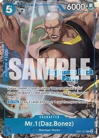 Mr. 1 (Daz.Bonez) (Beginners Deck Party [ST-23] - [ST-28] Winner Pack) - One Piece Promotion Cards - One Piece Card Game card