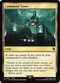 Command Tower (0485) (Surge Foil) - Commander: FINAL FANTASY - Magic: The Gathering card