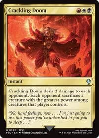 Crackling Doom (Surge Foil) - Commander: FINAL FANTASY - Magic: The Gathering card