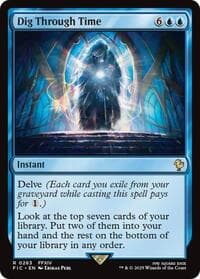 Dig Through Time (Surge Foil) - Commander: FINAL FANTASY - Magic: The Gathering card