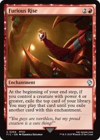 Furious Rise (Surge Foil) - Commander: FINAL FANTASY - Magic: The Gathering card