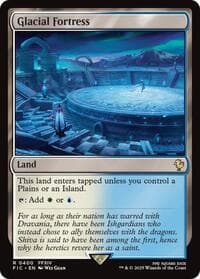 Glacial Fortress (Surge Foil) - Commander: FINAL FANTASY - Magic: The Gathering card