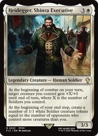 Heidegger, Shinra Executive (Surge Foil) - Commander: FINAL FANTASY - Magic: The Gathering card