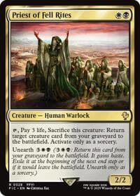 Priest of Fell Rites (Surge Foil) - Commander: FINAL FANTASY - Magic: The Gathering card