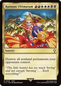 Ruinous Ultimatum (Surge Foil) - Commander: FINAL FANTASY - Magic: The Gathering card