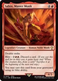 Sabin, Master Monk (Surge Foil) - Commander: FINAL FANTASY - Magic: The Gathering card