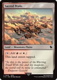 Sacred Peaks (Surge Foil) - Commander: FINAL FANTASY - Magic: The Gathering card