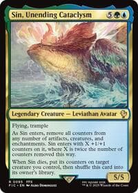 Sin, Unending Cataclysm (Surge Foil) - Commander: FINAL FANTASY - Magic: The Gathering card