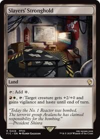 Slayers' Stronghold (Surge Foil) - Commander: FINAL FANTASY - Magic: The Gathering card