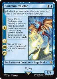 Summon: Valefor (Surge Foil) - Commander: FINAL FANTASY - Magic: The Gathering card