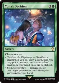 Yuna's Decision (Surge Foil) - Commander: FINAL FANTASY - Magic: The Gathering card