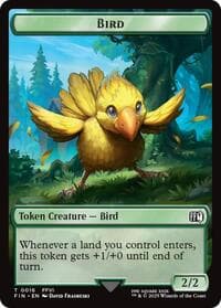 Bird (0016) // Wizard (0014) Double-Sided Token - FINAL FANTASY - Magic: The Gathering card