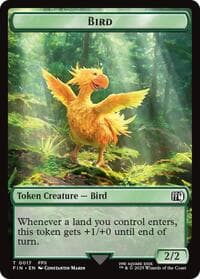 Bird (0017) // Wizard (0015) Double-Sided Token - FINAL FANTASY - Magic: The Gathering card