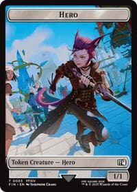 Hero (0003) // Copy (0001) Double-Sided Token - FINAL FANTASY - Magic: The Gathering card