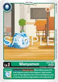 Wanyamon - Cyber Eden - Digimon Card Game card
