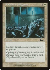 Radiant's Judgment - Urza's Legacy - Magic: The Gathering card