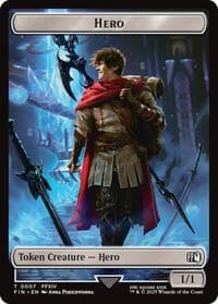 Hero (0007) // Horror Double-Sided Token - FINAL FANTASY - Magic: The Gathering card