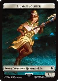 Human Soldier // Hero (0009) Double-Sided Token - Commander: FINAL FANTASY - Magic: The Gathering card