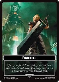 Foretell // Treasure Double-Sided Token - Commander: FINAL FANTASY - Magic: The Gathering card
