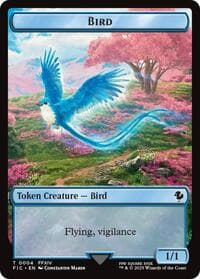 Bird // Hero (0029) Double-Sided Token (Surge Foil) - Commander: FINAL FANTASY - Magic: The Gathering card