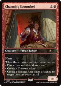 Charming Scoundrel - Game Day & Store Championship Promos - Magic: The Gathering card