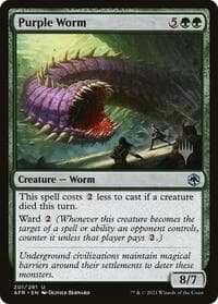 Purple Worm - Promo Pack: Adventures in the Forgotten Realms - Magic: The Gathering card