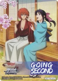 Going Second (Days of Fluttering Sakura, Kenshin Himura  Kaoru Kamiya) - Rurouni Kenshin - Weiss Schwarz card