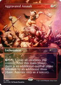 Aggravated Assault (1983) (Rainbow Foil) - Secret Lair Drop Series - Magic: The Gathering card