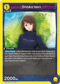 Shoko Ieiri (001) - UEX02BT: Jujutsu Kaisen Vol.2 - Union Arena card