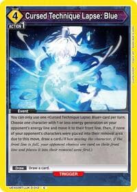 Cursed Technique Lapse: Blue - UEX02BT: Jujutsu Kaisen Vol.2 - Union Arena card