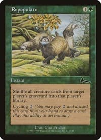 Repopulate - Urza's Legacy - Magic: The Gathering card
