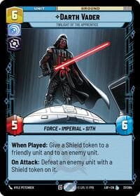 Darth Vader - Twilight of the Apprentice - Legends of the Force - Star Wars: Unlimited card