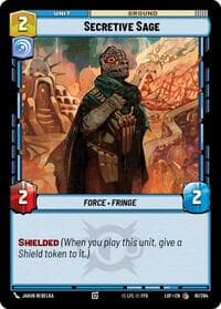 Secretive Sage - Legends of the Force - Star Wars: Unlimited card