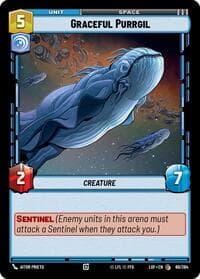 Graceful Purrgil - Legends of the Force - Star Wars: Unlimited card