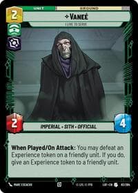 Vanee - I Live to Serve - Legends of the Force - Star Wars: Unlimited card