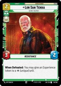 Lor San Tekka - Secret Keeper - Legends of the Force - Star Wars: Unlimited card