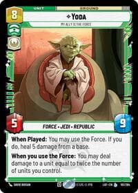 Yoda - My Ally is the Force - Legends of the Force - Star Wars: Unlimited card