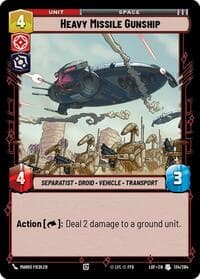 Heavy Missile Gunship - Legends of the Force - Star Wars: Unlimited card