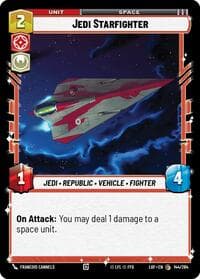 Jedi Starfighter - Legends of the Force - Star Wars: Unlimited card
