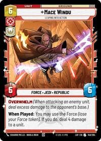 Mace Windu - Leaping into Action - Legends of the Force - Star Wars: Unlimited card