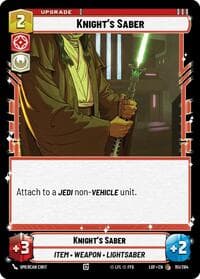 Knight's Saber - Legends of the Force - Star Wars: Unlimited card
