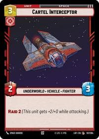 Cartel Interceptor - Legends of the Force - Star Wars: Unlimited card