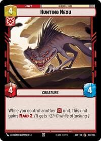 Hunting Nexu - Legends of the Force - Star Wars: Unlimited card