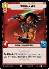 Quinlan Vos - Dark Disciple - Legends of the Force - Star Wars: Unlimited card