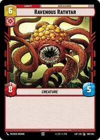 Ravenous Rathtar - Legends of the Force - Star Wars: Unlimited card