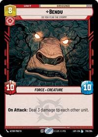 Bendu - Do You Fear the Storm? - Legends of the Force - Star Wars: Unlimited card
